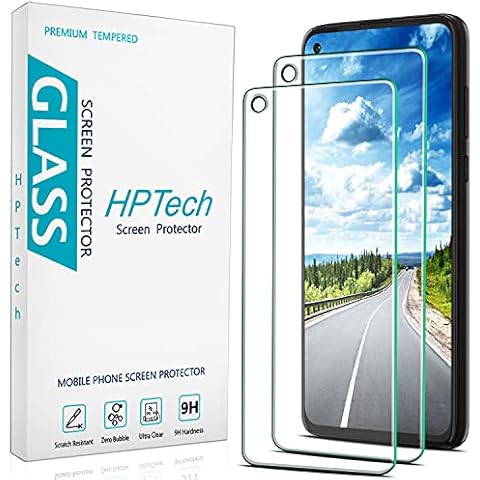HPTech (2 Pack) Screen Protector For Motorola Moto G Stylus (2020) Tempered Glass, Cutout Camera Hole, Anti Scratch, Bubble Free, Case Friendly Cover
