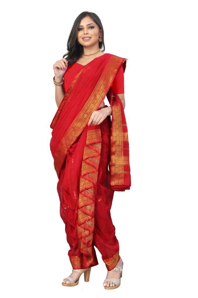 Aradhana Fashions Pvt. Ltd.Women's Woven Cotton Saree Without Blouse Piece