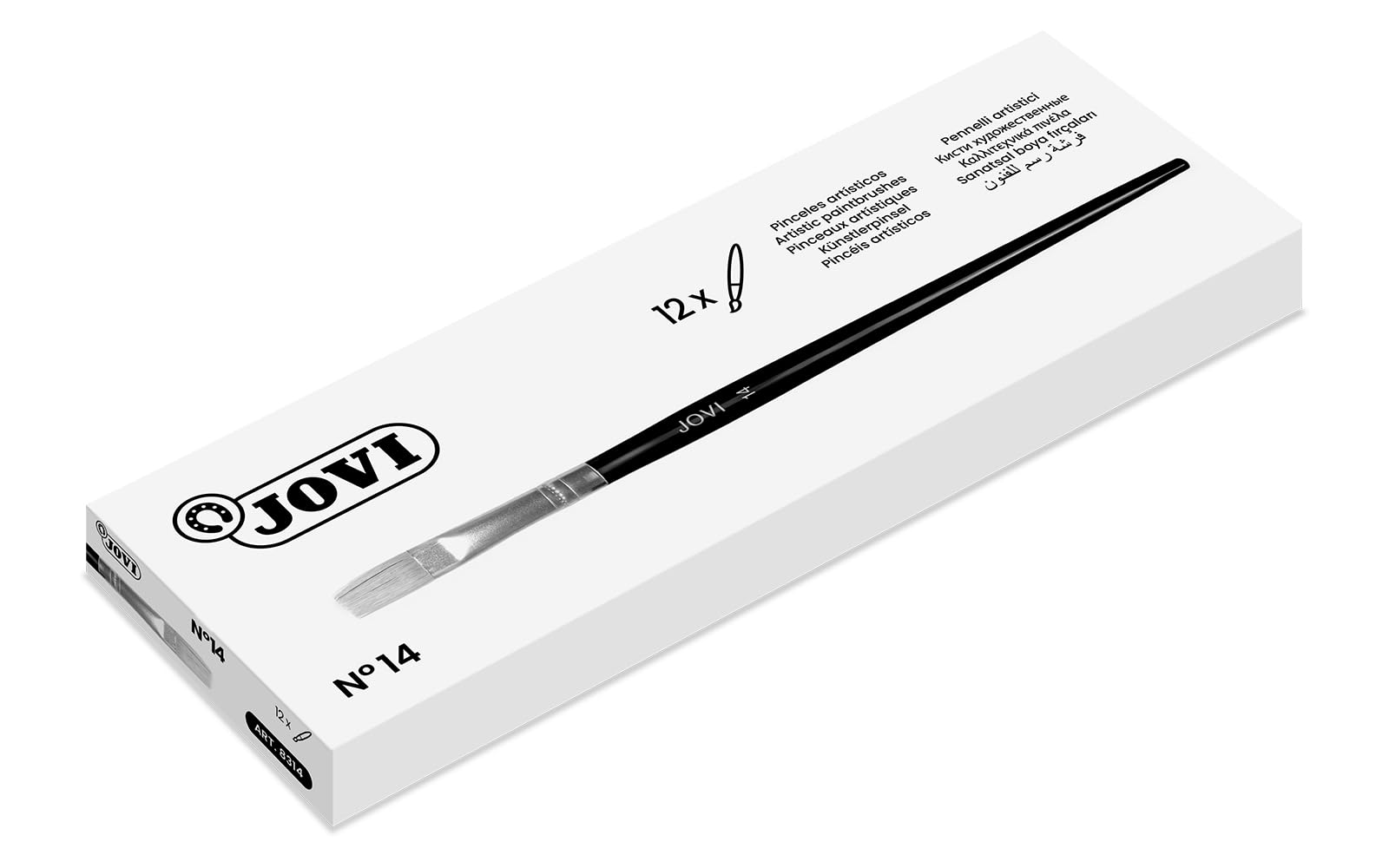 Jovi 8314 Artist Flat Bristle Brush Nº 14