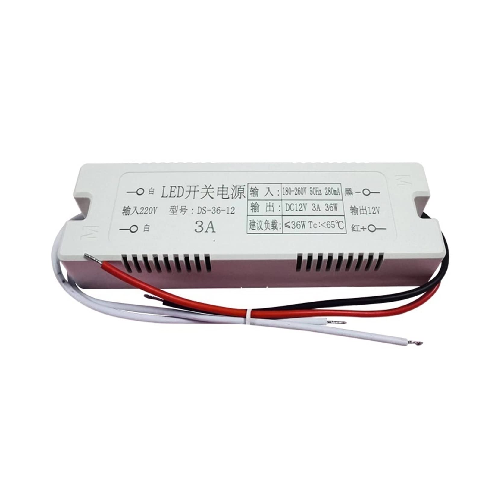 Alimentation 12V 3A tension constante 36W convertisseur LED stable pour rubans et projets lumineux
