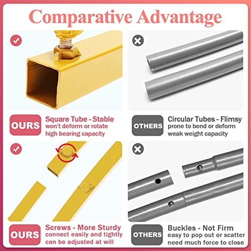 Mugiden Metal Arch Backdrop Stand 7.2Ft Set Of 3 Gold Wedding Arch Stand Square Door Arched Frame For Ceremony Anniversary Birthday Party Celebration Outdoor Indoor Graduation Decoration #TOP2