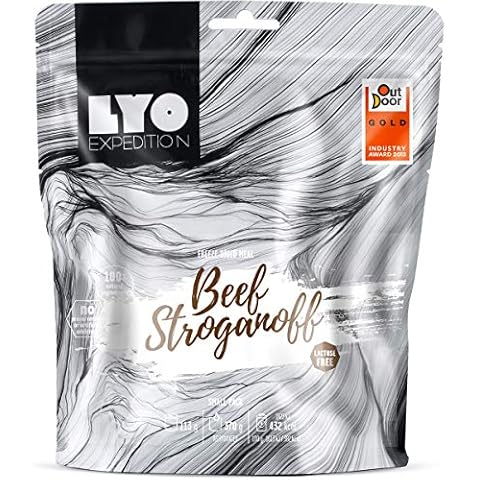 LYOFOOD Beef Stroganoff 370g | Gefriergetrocknetes Laktosefreies Essen 2 Go Camping Wandern Verpflegung Nahrung Fleisch Notfall Lebensmittel Cover