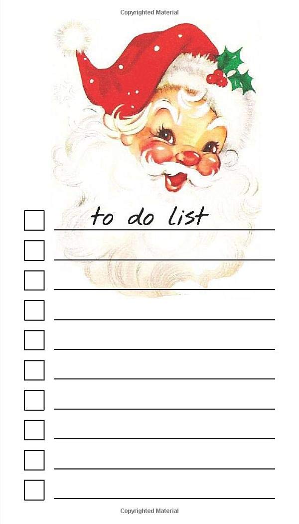 To Do List Notepad: Vintage Santa, Checklist, Task Planner for Christmas Shopping, Planning, Organizing