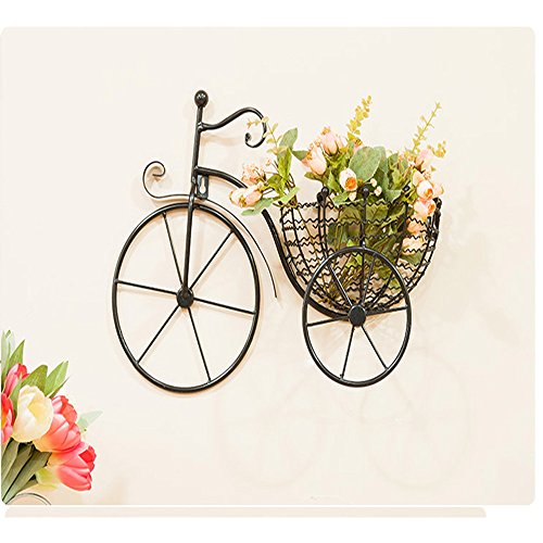 hanging bike on wall for decoration
