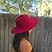 Wide Brim Vegan Felt Rancher Hat for Adults - Unisex Fedora Hat with Adjustable Inner Drawstring