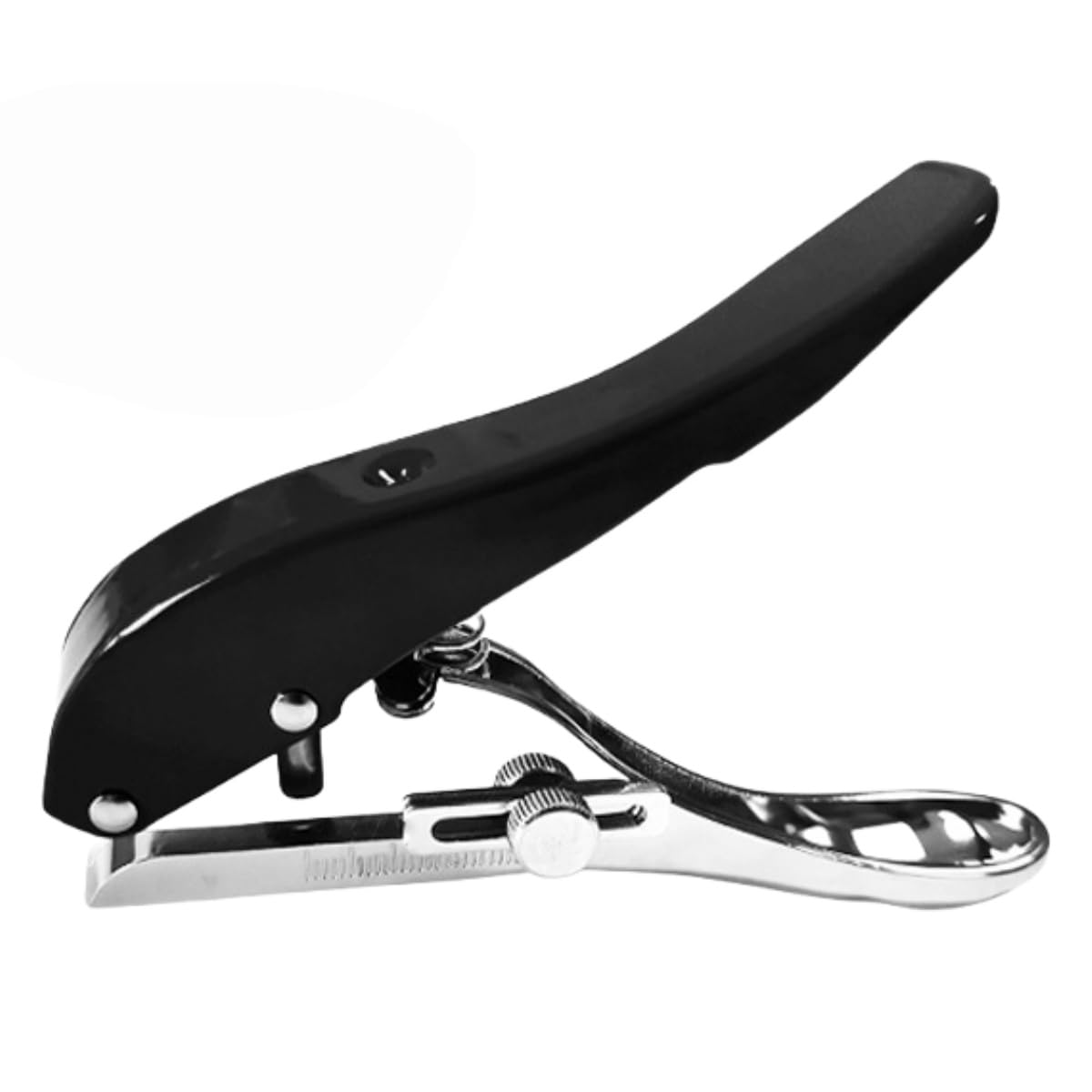 1/4 inch 6mm Puncher, Single Hole Punch with Grip Handle, Heavy Duty Hand Hold Long Reach Puncher, Portable Circle Metal Single Round Paper Punch for Craft Paper Tag Ticket Notebook Cutting Card