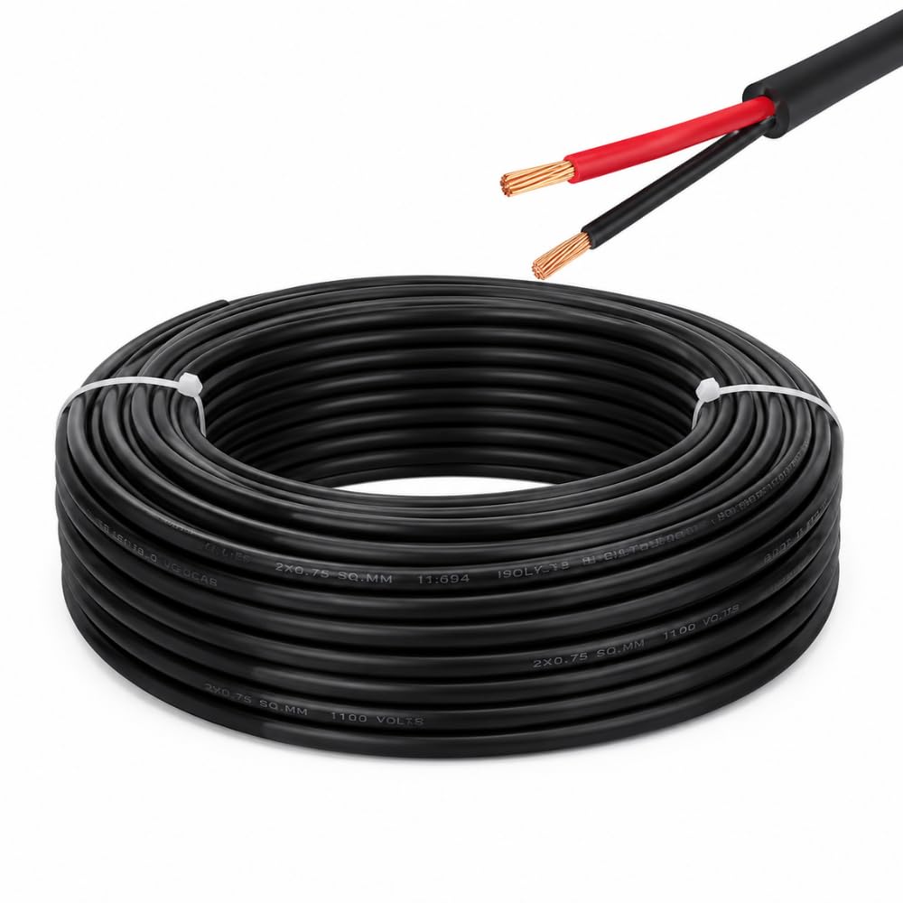 Drumstone 500 Foot CPR Cable 2.5 Sq mm 2 Core Electrical Wire, Multi Strand Copper Flexible Cable for Home Wiring, Inverter, UPS, Appliances & Electrical Installations-image-38