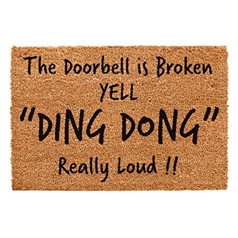 CKB LTD® Doormat with Fun Slogan Cover