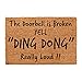 Produktbild CKB Ltd® Door Bell Broken - Yell Novelty Doormat Kokosmatte Türmatte Fußmatte Einzigartige Fußabtreter Front/Back Door Matten mit einem rutschfesten PVC-Rücken - Natürliche Coir - Indoor & Outdoor