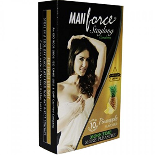 Man Force More Long Lasting Extra Dotted Condoms - 10 Condoms