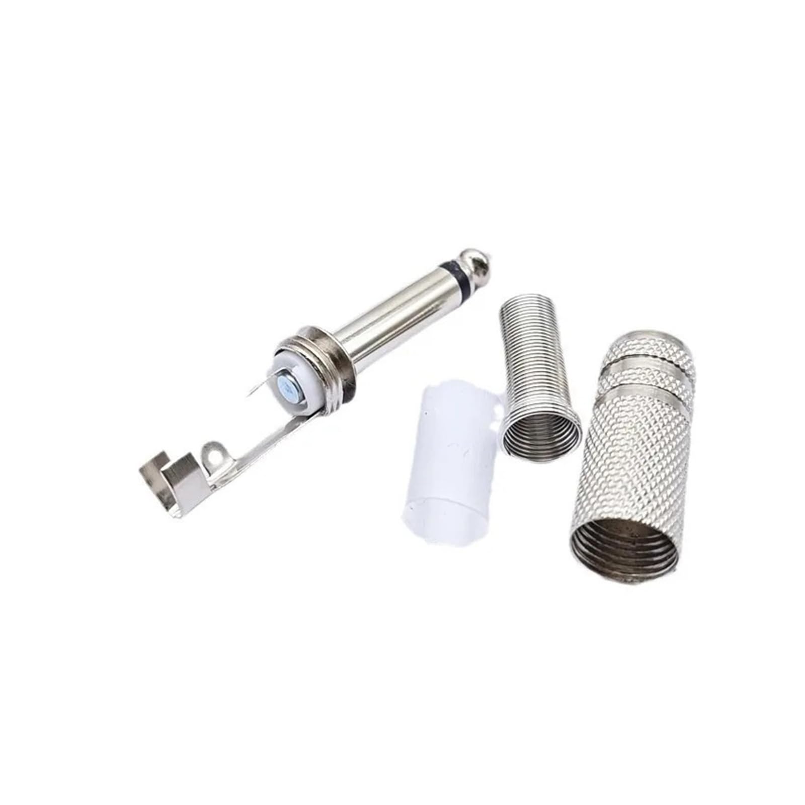 6,35 mm 1/4" Mono Jack złącze męskie i żeńskie, 2-biegunowe metalowe gniazdo TS Plug Socket for Guitar Amplifier Mixer Speaker DIY Cable (męski i żeński)