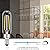 TJOY E12 T6 Candelabra LED Bulbs, Dimmable 4.5W Equivalent 40W 2700K Soft Warm White, Small Base Clear Light Bulb, Vintage Edison Bulb Decorative for Chandelier Ceiling Fan Wall Sconces, 500lm, 12pack