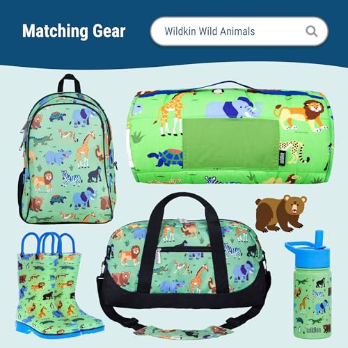 Image of Wildkin Reusable Food Container for Kids - Airtight, Leak Resistant, Dishwasher Safe - Wild Animals