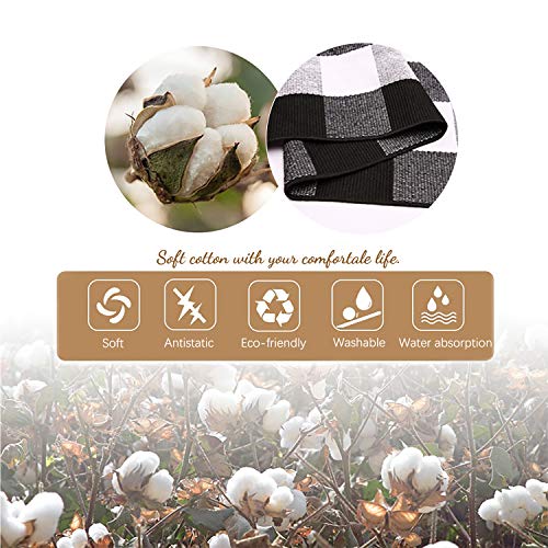 Kozyfly Buffalo Plaid Check Rug Runner 2' X 8' Plaid Farmhouse Runner Rug Checkered Washable Outdoor Rug For Kitchen/Laundry/Bathroom/Bedroom/Living Room… #TOP2