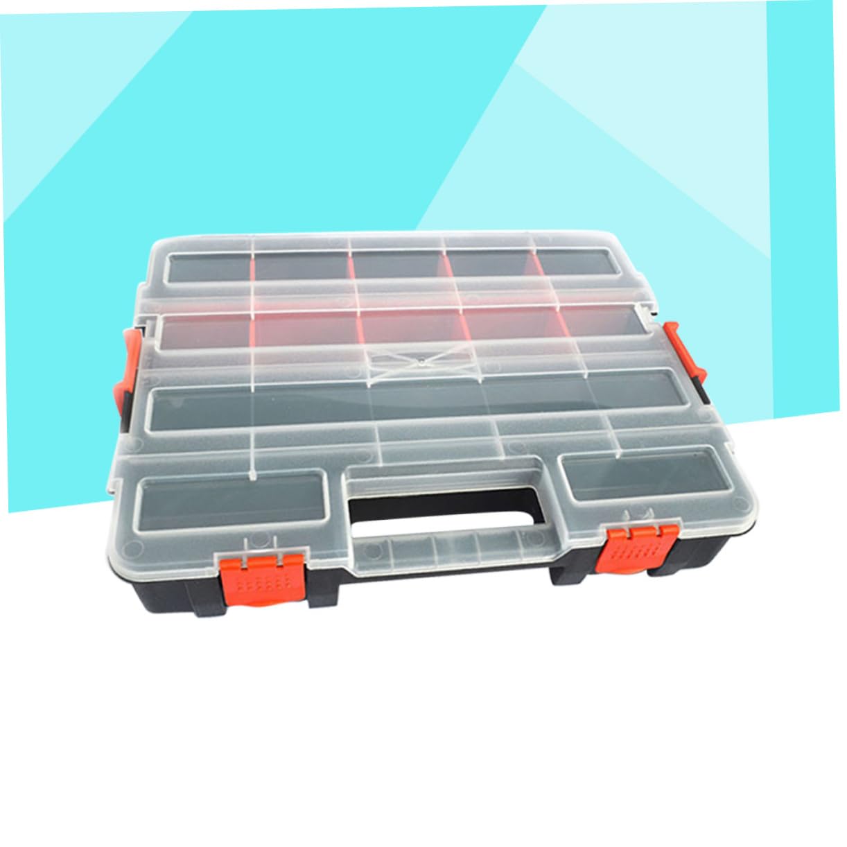 Homoyoyo - Estuche organizador de tornillos caja de componentes electronicos portable compartimentos soporte de tornillo con cubierta Caja de almacenaje Componente electrónico