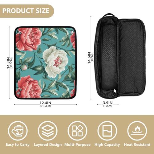 Organizador para herramientas de cabello 2 en 1 turquesa miniatura 4