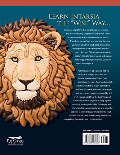 Intarsia Woodworking Projects: 21 Original Designs with Full-Size Plans and Expert Instruction for All Skill Levels (Fox Chapel Publishing) Learn How to Create Wood Inlay with Depth on Your Scroll Saw - Image 2