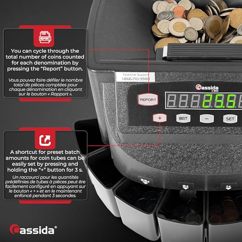 Image of Cassida C200CAD Canadian Coin Sorter, Counter and Roller