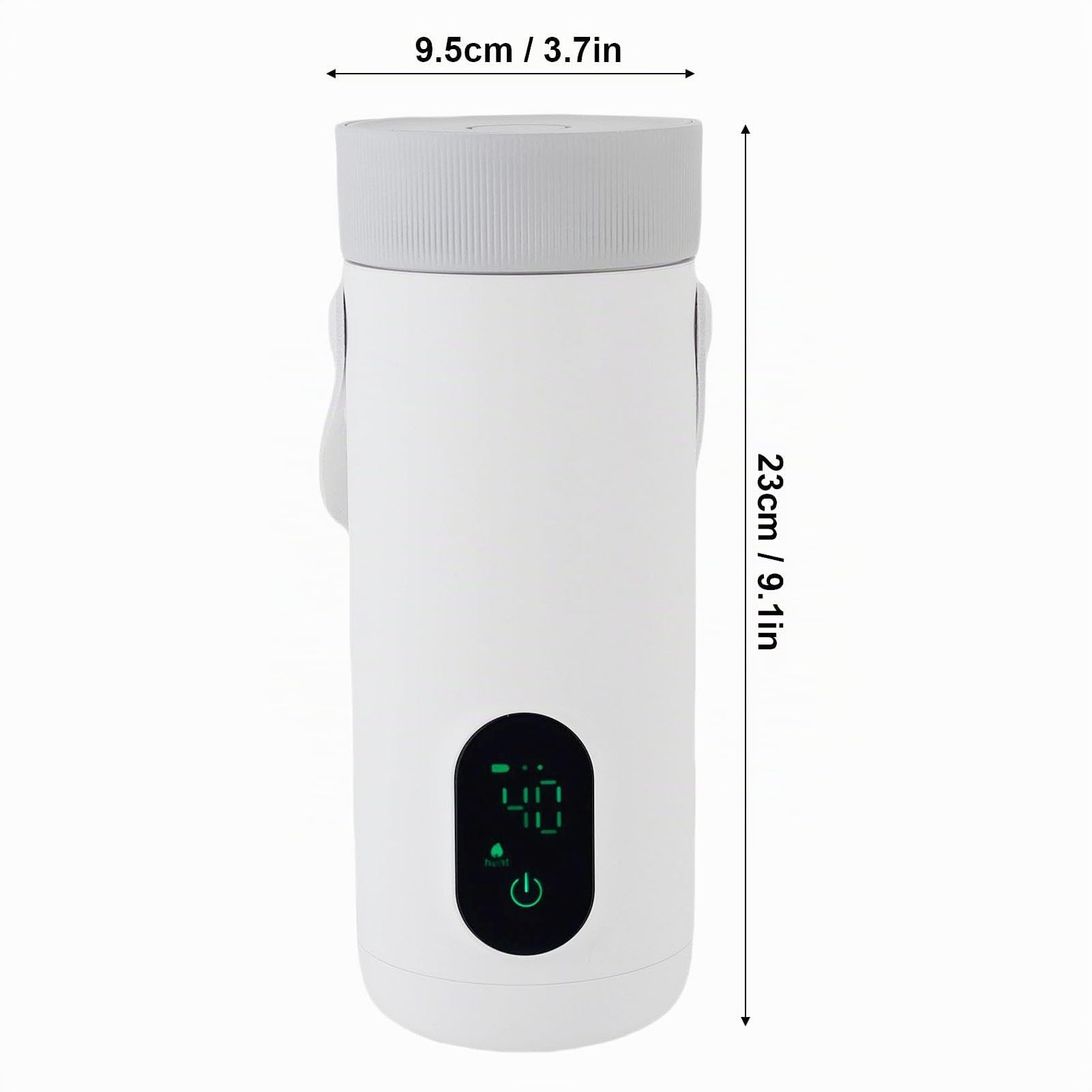 SIXRUN Bouilloire de Voyage, Cuisinière Portable Rechargeable par USB avec Contrôle de Température Constant pour le Camping en Plein Air et les Voyages en Voiture, 350 Ml 220 W