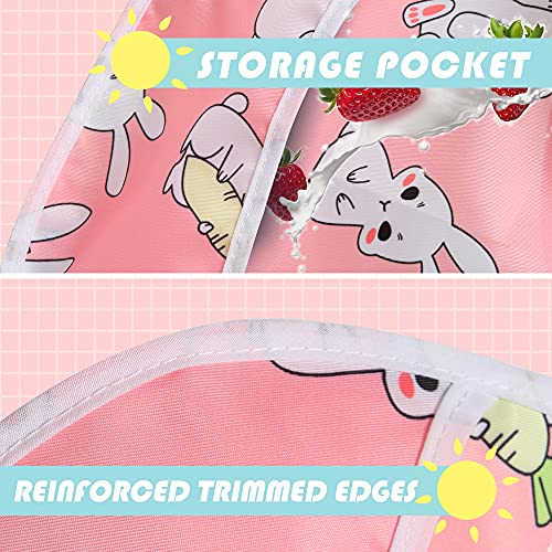 Slabbetjes baby kleine kinderen slabbetjes waterdicht korte mouwen slabbetjes voering slabbetje schort met ingebouwde… - Image 4