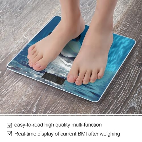 Báscula digital Swimming Penguin para baño 400 lb miniatura 5