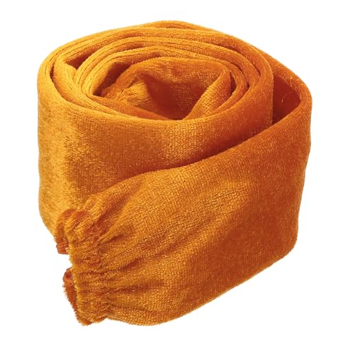 Image of PATIKIL 2.6ft Lamp Chain Cover, Chain Protective Sleeve Washable with Zipper for Chandelier Lighting Wires Swing Light Fixture, Orange