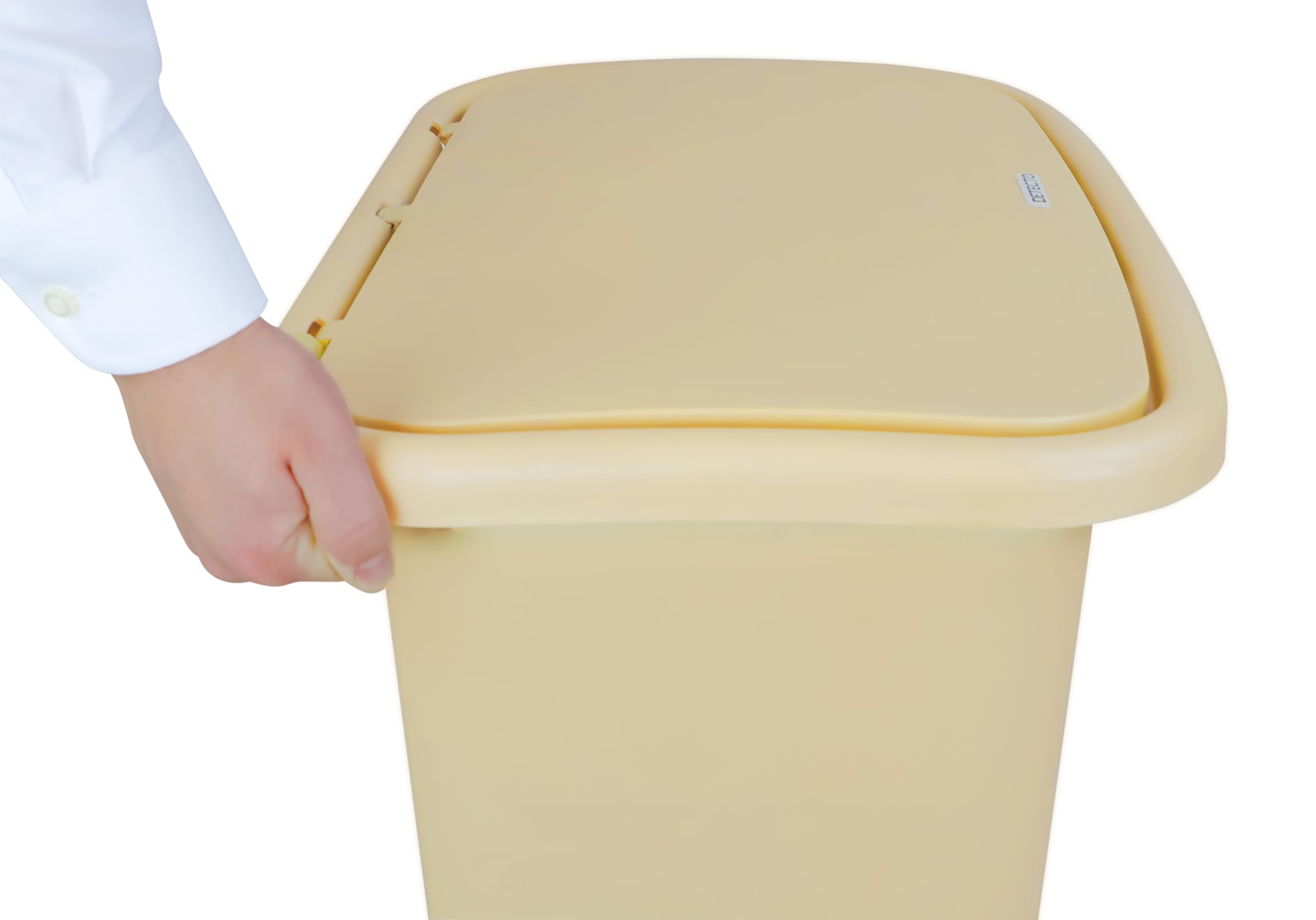 Detecto, WM-13BEG, Waste Mate Plastic Waste Receptacle, 13 Gallon, Beige