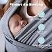 CuddleBug Babytragetuch ab Geburt bis 36 Monate (3,2-15,8 kg) - Kuscheliges & Elastisches Tragetuch Baby, Verstellbar von XS bis XXL, Stillfreundlich & Einfach zu Binden (Grau)