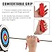 Fukaisu Archery Arrow Puller, Rubber Portable Hand Saver Archery Arrow Puller Gripper Tools with Ergonomic Grip & Keychain Accessories Suitable for Practice Shooting Equipment (Red)