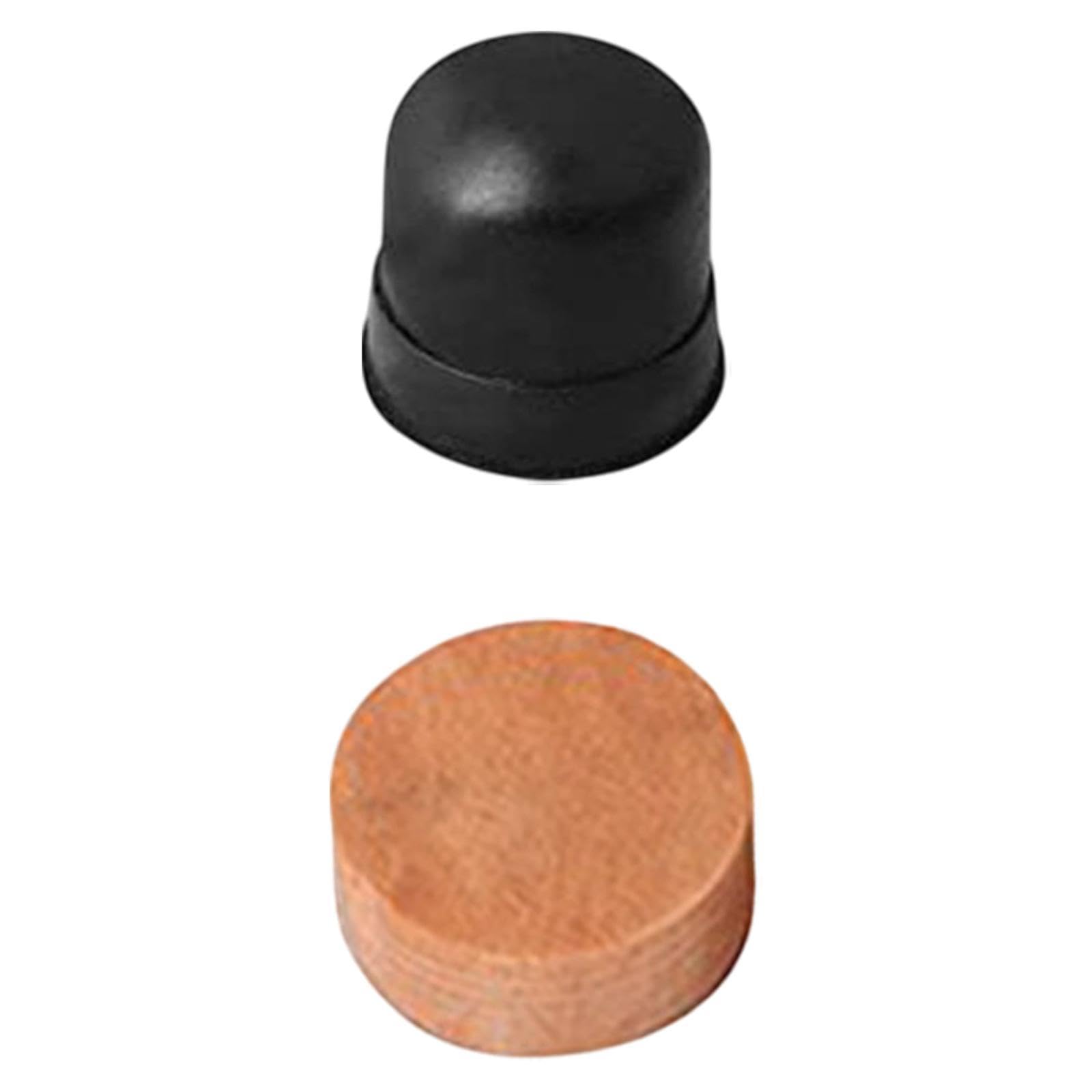 Jojomis 5Pcs Trombone Spit Valve Corks with Cork Pad – Premium Cork Silicone Pads for Trumpet, Cornet, and Trombone Water Key, Sound Insulation, Easy Installation