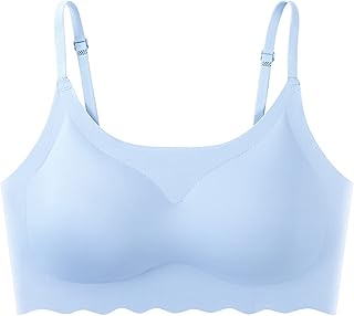MeiLyviba Women's Bra Bras Women's Deep Cup Underwear Bralette Sleeping Seamless Underwired Bra Low Cut Bra Comfort Thin Functional Bra Bra for Everyday Bra Plus Size Sports Bra