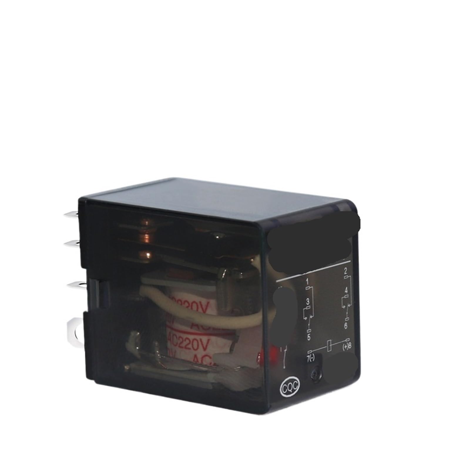 Relais électromagnétique intermédiaire HH62P TGJC1-62Z 8 broches 24V avec lumière
