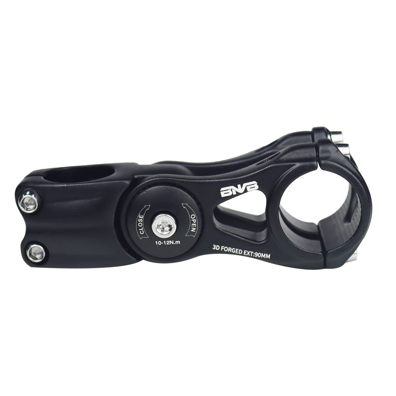 PLATTBK Regulowany wspornik kierownicy rowerowej, przedłużacz 31,8 mm ± 85°, regulowane podwyższenie kierownicy MTB, trzpień widelca, przedłużenie wspornika 90/110/145 mm