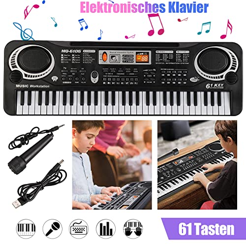 Clavier de piano pour enfants, clavier électronique multifonction à 61 touches, piano électronique portable avec câble… - Les Beatles, Paul McCartney, John Lennon, RIngo Starr, George Harrison Clavier de piano pour enfants, clavier électronique multifonction à 61 touches, piano électronique portable avec câble… – Image 6