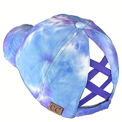 Image of C.C Ponycap Messy High Bun Ponytail Adjustable Mesh Trucker Baseball Cap Hat