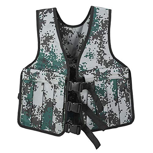 Sorandy Chaleco Ponderado Ajustable de 20KG, Chaqueta de Entrenamiento para Atletas de Fuerza, Profesor de Deportes, 44LBS Resistente