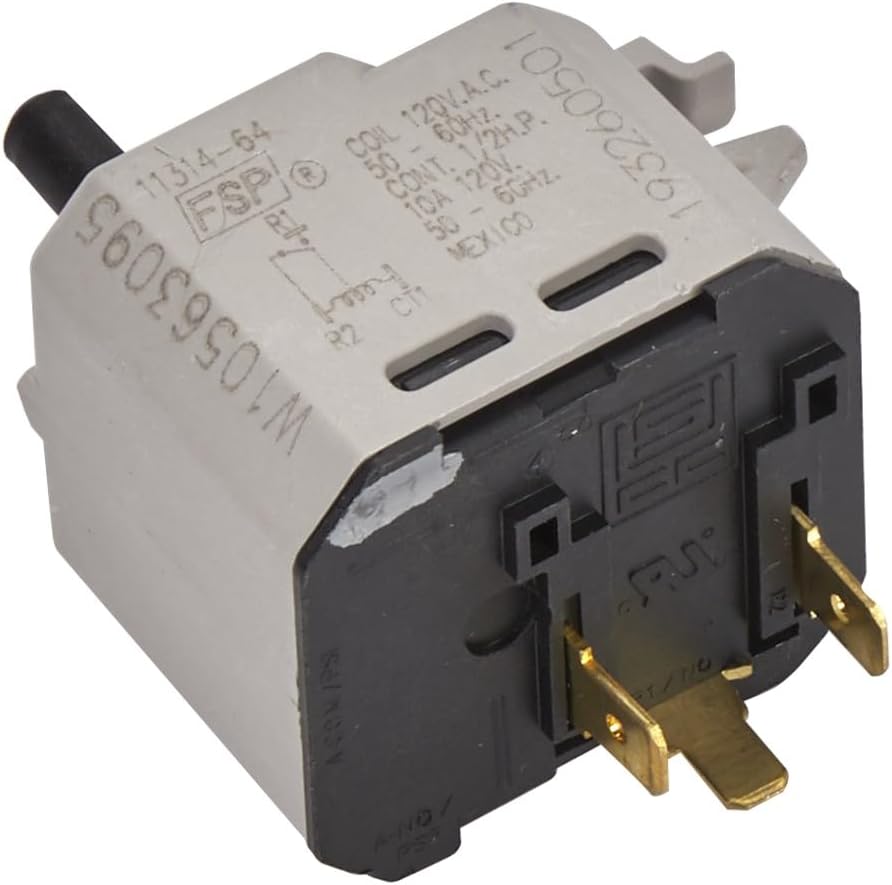Whirlpool WPW10563095 Genuine OEM Dryer Push-to-Start Switch Replacement Part - Replaces W10563095