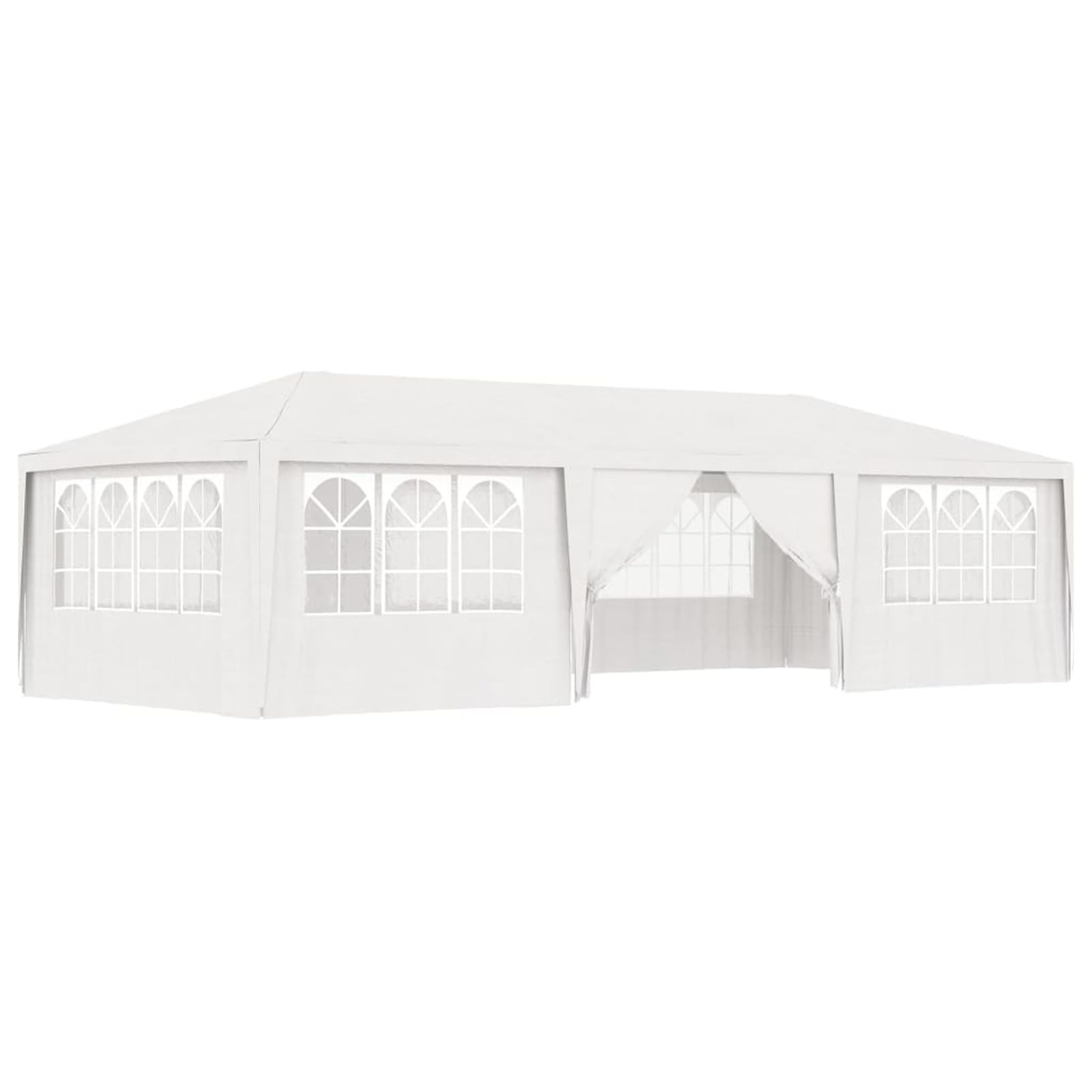 Gazebo Professionale con Pareti 4x9 m Bianco 90 g/m²,Gazebo,Gazebo Professionale,Gazebo da Giardino,Gazebo Esterno-48529