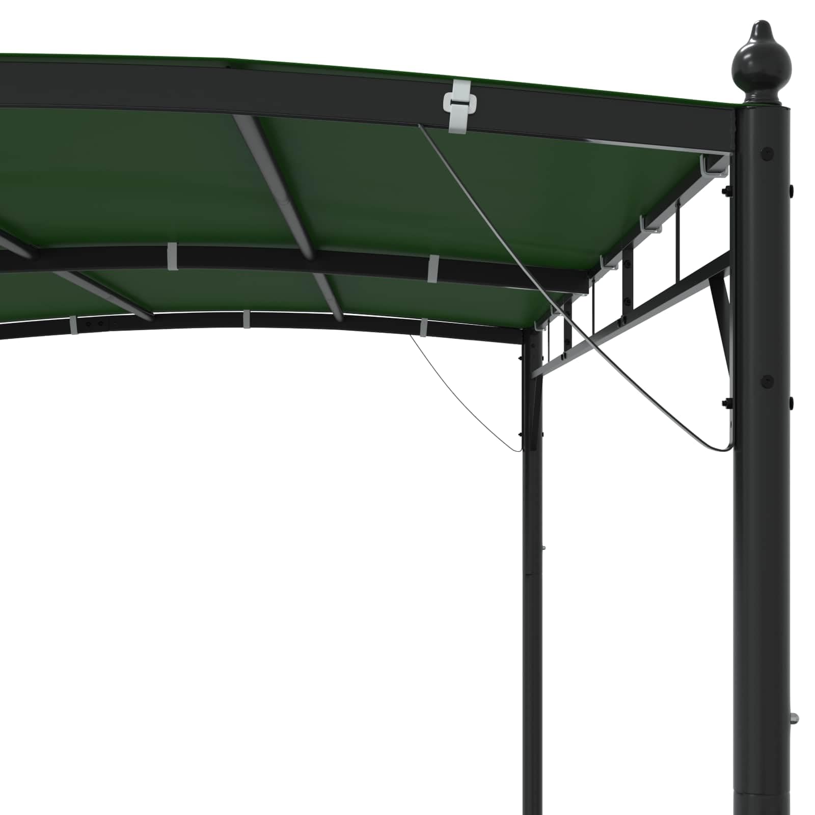 Tienda de campaña para jardín al aire libre (3 x 3 x 2,55 m), color verde, tela y aluminio 180, bandera de campamento, boda, fiesta, mercado, playa