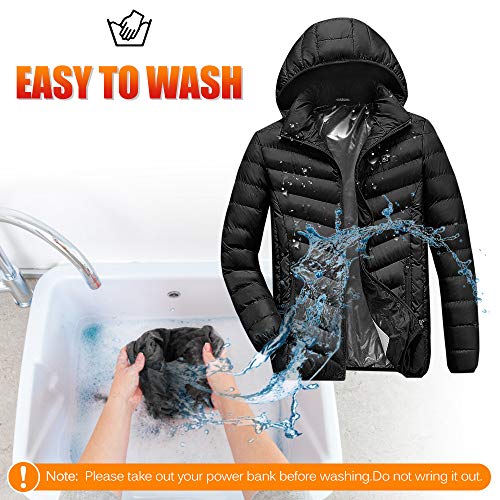 image for Lixada Heating Jacket USB Charging USB Charging Heated Jacket Lightwei