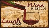 Living Classics Wine a Little Kitchen Rug, #1/17