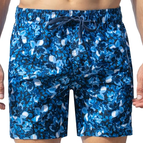 Image of Kanu Surf Men's Big Viper Extended Size Stripe Swim Trunk