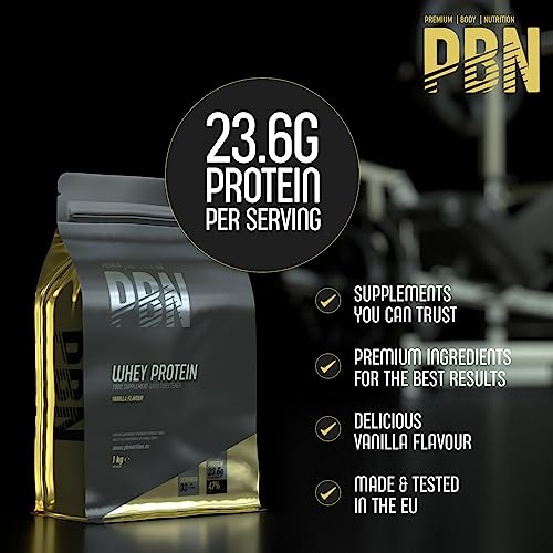 Premium Body Nutrition Whey Protein 1kg Vanilla, New Improved Flavour - Image 3