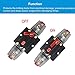 WOHHOM 30A 40A 50A 60A 80A 100A 150A Audio Circuit Breaker Auto Car Stereo Inline Fuse Holders Inverter, Manual Reset 12V-24V DC for Automotive Marine Boat Audio System Protection (80A)