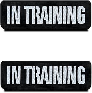 2 Stück Reflektierendes Hunde-Patch Abnehmbare Infrarot IR Reflektiv Patches für Haustiere Diensthund im Training Welpenweste-Geschirr-Befestigung für mittelgroße Groß Hunde-15.2x5 cm product image