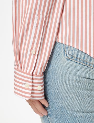 Gant Damen Reg Classic Poplin Striped Shirt Bluse, Rosa, 44 EU – Ansicht 4