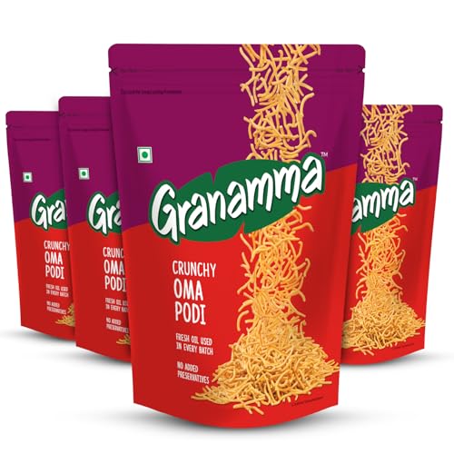 See full amazon price history chart for Granamma Crunchy Oma Podi| Pack of 4, 500g| Traditional South Indian Snacks| Ready-To-Eat Snack| Fresh Oil Used in every Batch| No Added Preservative (125g x 4) Granamma Crunchy Oma Podi| Pack of 4, 500g| Traditional South Indian Snacks| Ready-To-Eat Snack| Fresh Oil Used in every Batch| No Added Preservative (125g x 4) (B0CR19JPD2) Amazon Price History, Amazon Price Tracker