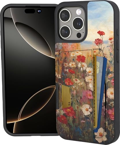Smartish iPhone 16 Pro Max Wallet Case, Wallet Slayer Vol 2, Wildflower