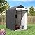 Raysfung Outdoor Storage Shed 6 x 3Ft Heavy Duty Portable Storage Shelter with Roll-up Zipper Door for Bike, Mower, Garden Storage