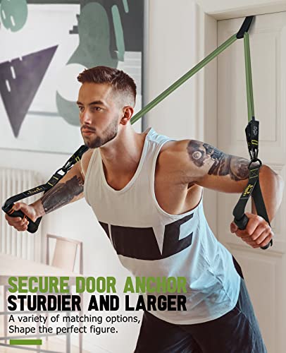 Resistance Bands Set - Workouts Bands for Men and Women, Exercise Bands with Handle, Door Anchor, Legs Ankle Straps… - Image 6